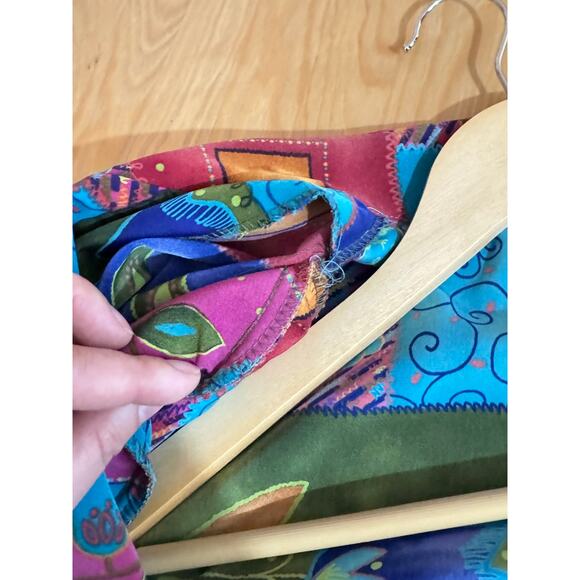 VTG Multicolor Mixed Print Oversized Blazer 80s Art to Wear Plus Size 2/3X - Picture 5 of 7